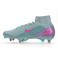 Nike Zoom Mercurial Superfly Elite 10 Iron Nop Football Boots (SG) Pro Player Light Blue Hot Pink
