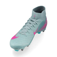 Nike Zoom Mercurial Superfly Elite 10 Iron Nop Football Boots (SG) Pro Player Light Blue Hot Pink