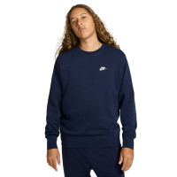 Nike Sportswear Club Fleece Crew Joggingpak Donkerblauw Wit