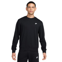 Nike Sportswear Club Fleece Crew Sweater Zwart Wit