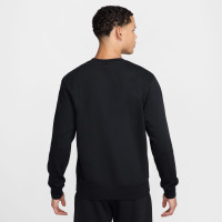 Nike Sportswear Club Fleece Crew Jogging Suit Black White