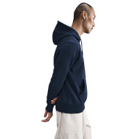 Nike Sportswear Fleece Club Hoodie Donkerblauw Wit