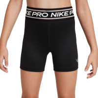 Nike Pro 3 Inch Sportbroekje Meisjes Zwart Wit