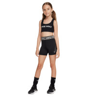Nike Pro 3 Inch Sportbroekje Meisjes Zwart Wit