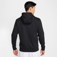 Nike Sportswear Club Fleece Hoodie Zwart Wit