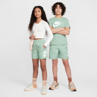 Nike Sportswear Club Broekje Woven Kids Lichtgroen Wit