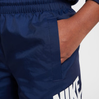 Nike Sportswear Club Broekje Woven Kids Donkerblauw Wit