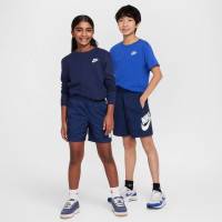 Nike Sportswear Club Broekje Woven Kids Donkerblauw Wit