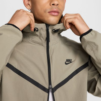 Nike Tech Sportswear Windrunner Full-Zip Woven Tracksuit Light Brown Grey Green Black