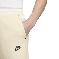 Nike Tech Fleece Sportswear Sweat Pants Beige Black Off White