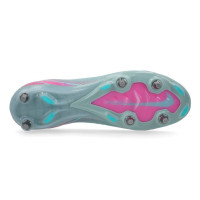 Nike Zoom Mercurial Vapor Elite 16 Iron Stud Football Boots (SG) Pro Player Light Blue Hot Pink