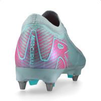 Nike Zoom Mercurial Vapor Elite 16 Iron Stud Football Boots (SG) Pro Player Light Blue Hot Pink
