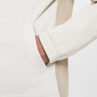 Nike Sportswear Trainingspak Poly Full-Zip Hooded Kids Beige Gebroken Wit