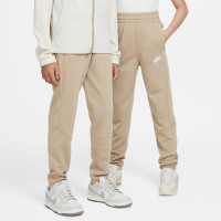 Nike Sportswear Trainingspak Poly Full-Zip Hooded Kids Beige Gebroken Wit