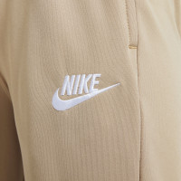 Nike Sportswear Trainingspak Poly Full-Zip Hooded Kids Beige Gebroken Wit