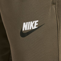 Nike Sportswear Big Logo Crew Kids Tracksuit Olive Green White