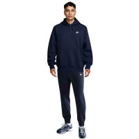 Nike Sportswear Club Fleece Joggingpak Hooded Donkerblauw Wit