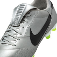 Nike Premier III Gras Football Boots (FG) Silver Black Neon Yellow