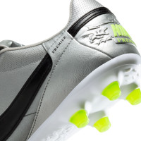 Nike Premier III Gras Football Boots (FG) Silver Black Neon Yellow
