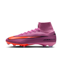 Nike Zoom Mercurial Superfly Pro 10 Gras Voetbalschoenen (FG) Roze Felrood Lichtblauw