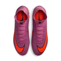 Nike Zoom Mercurial Superfly Pro 10 Gras Voetbalschoenen (FG) Roze Felrood Lichtblauw