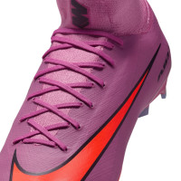 Nike Zoom Mercurial Superfly Pro 10 Gras Voetbalschoenen (FG) Roze Felrood Lichtblauw