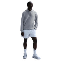 Nike Sportswear Club Fleece Jogging Suit Hooded Grey White