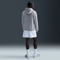 Nike Sportswear Club Fleece Jogging Suit Hooded Grey White