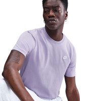 Nike Club Sportswear T-Shirt Lichtpaars Wit