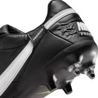 Nike Premier III IJzeren-Nop Voetbalschoenen (SG) Anti-Clog Zwart Wit