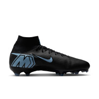 Nike Zoom Mercurial Superfly 10 Pro Gras Voetbalschoenen (FG) Zwart Lichtblauw