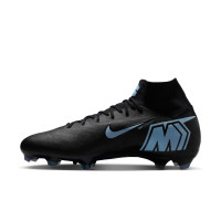 Nike Zoom Mercurial Superfly 10 Pro Gras Voetbalschoenen (FG) Zwart Lichtblauw