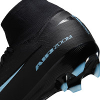 Nike Zoom Mercurial Superfly 10 Pro Gras Voetbalschoenen (FG) Zwart Lichtblauw
