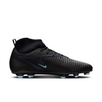 Nike Phantom 6 High Club Grass/Artificial Grass Football Boots (MG) Black Light Blue