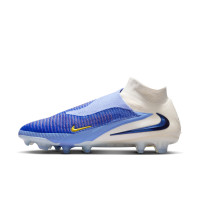 Nike Phantom 6 Elite High Gras Football Boots (FG) White Blue Yellow