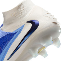 Nike Phantom 6 Elite High Gras Football Boots (FG) White Blue Yellow