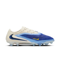 Nike Phantom 6 Elite Low Gras Football Boots (FG) White Blue Yellow