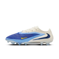 Nike Phantom 6 Elite Low Gras Football Boots (FG) White Blue Yellow
