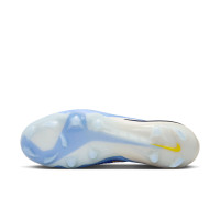 Nike Phantom 6 Elite Low Gras Football Boots (FG) White Blue Yellow