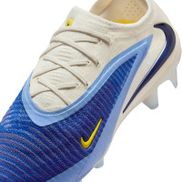 Nike Phantom 6 Elite Low Gras Football Boots (FG) White Blue Yellow