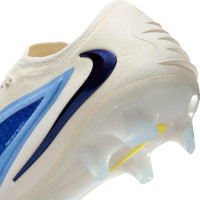 Nike Phantom 6 Elite Low Gras Football Boots (FG) White Blue Yellow