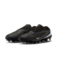 Nike Phantom 6 Low Pro Gras Football Boots (FG) Black Light Blue