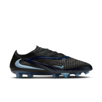 Nike Phantom 6 Low Elite Artificial Grass Football Boots (AG) Black Light Blue