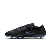 Nike Phantom 6 Low Elite Artificial Grass Football Boots (AG) Black Light Blue