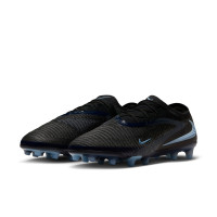 Nike Phantom 6 Low Elite Artificial Grass Football Boots (AG) Black Light Blue