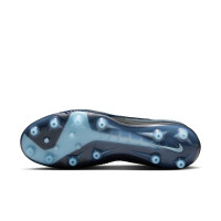 Nike Phantom 6 Low Elite Artificial Grass Football Boots (AG) Black Light Blue