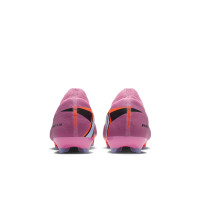 Nike Zoom Mercurial Vapor Pro 16 Gras Voetbalschoenen (FG) Kids Roze Felrood Lichtblauw