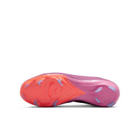 Nike Zoom Mercurial Vapor Pro 16 Gras Voetbalschoenen (FG) Kids Roze Felrood Lichtblauw