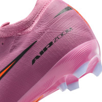 Nike Zoom Mercurial Vapor Pro 16 Gras Voetbalschoenen (FG) Kids Roze Felrood Lichtblauw