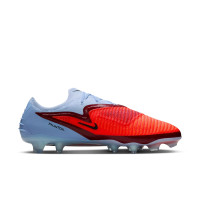 Nike Phantom 6 Elite Low Gras Football Boots (FG) Light Blue Bright Red Black